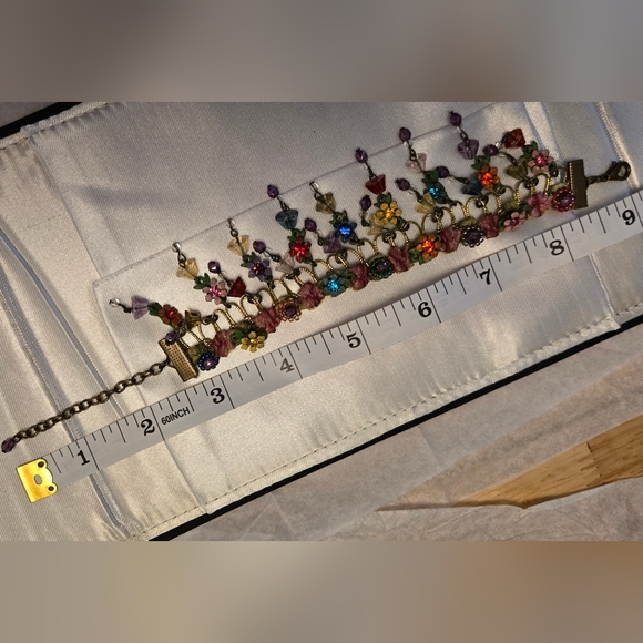 Michal Negrin Vintage Colorful Floral Bracelet - Picture 6 of 6